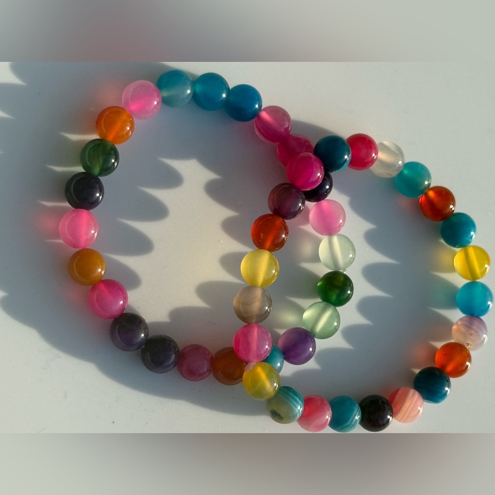 Multicolor Beaded Stretch Bracelet